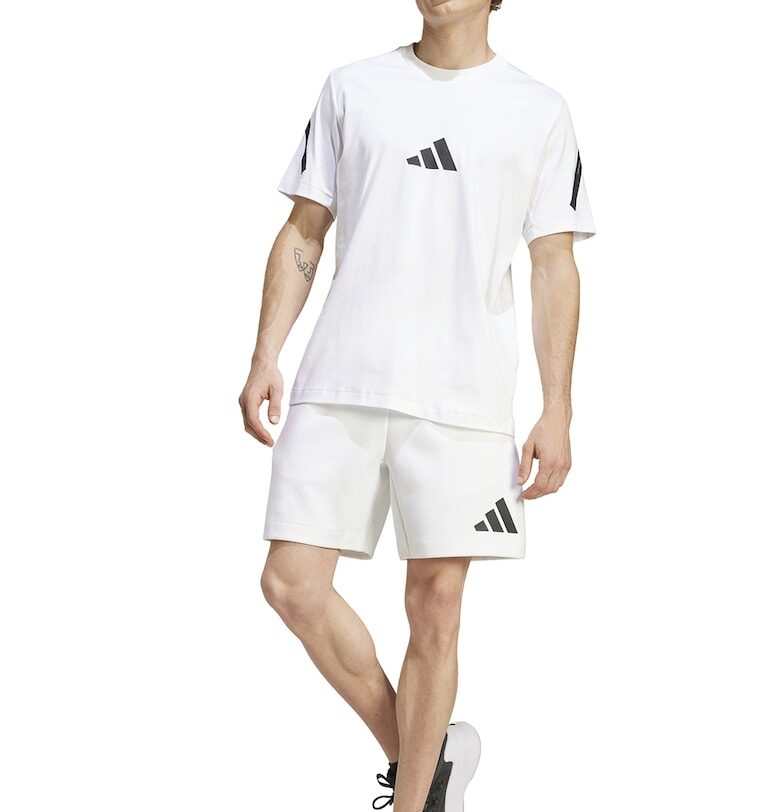 Къс панталон Z.N.E. с регулируема талия - Бял/Черен adidas Sportswear