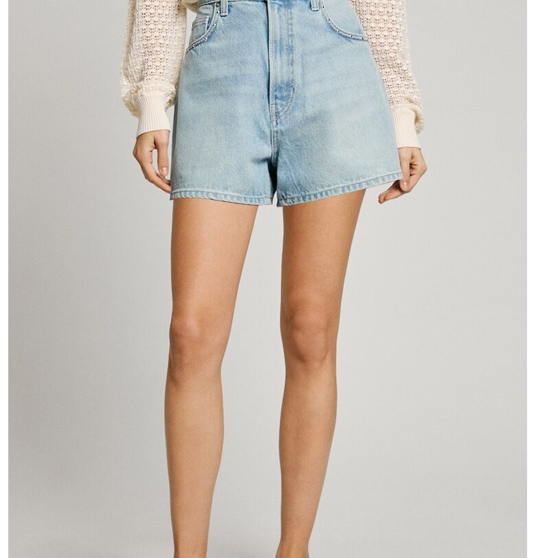 Къс панталон от деним - Бледо синьо Pepe Jeans London