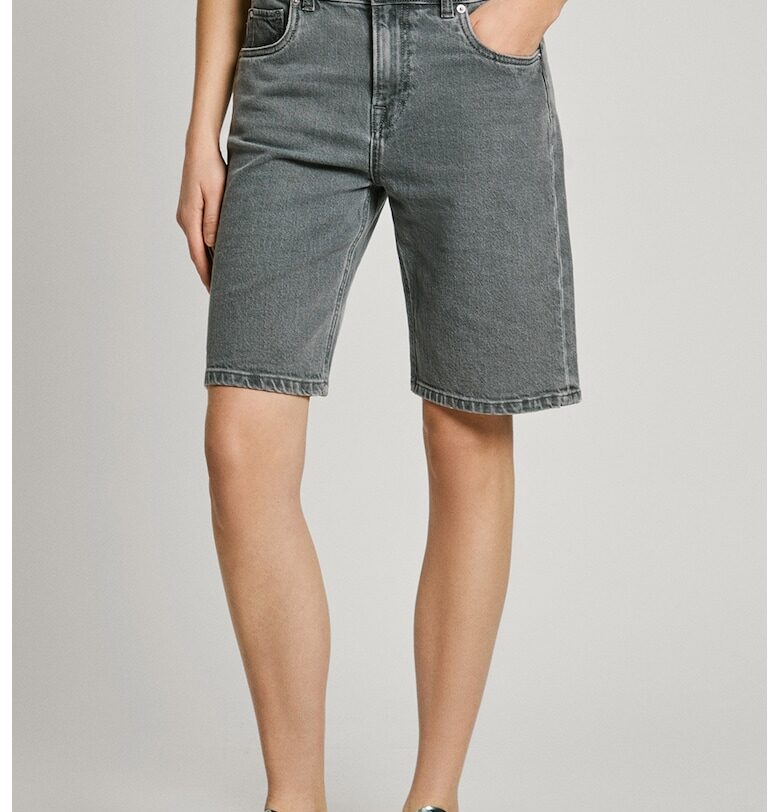 Къс панталон от деним - Сив Pepe Jeans London