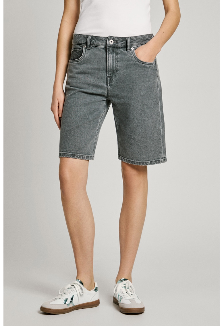 Къс панталон от деним - Сив Pepe Jeans London