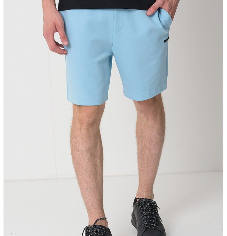 Къс панталон с джобове - Пастелносин BOSS