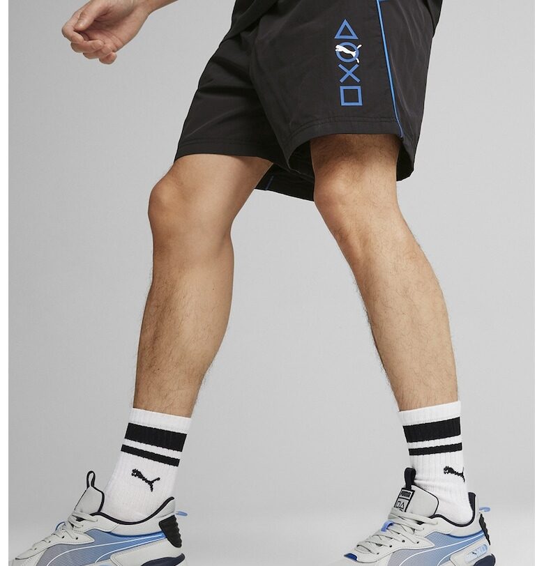 Къс панталон със скосени джобове - Бял/Черен/Тъмносин Puma