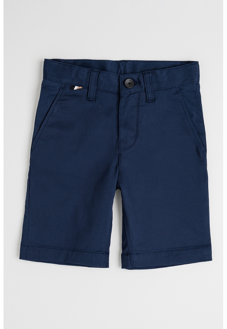 Къс панталон със средна талия - Тъмносин BOSS Kidswear