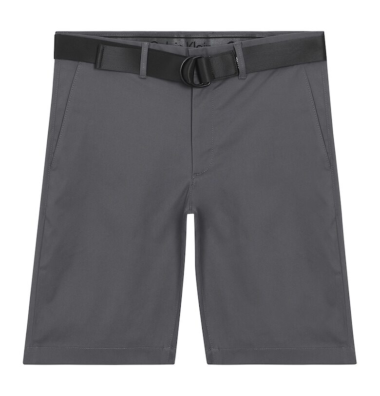 Къс панталон чино с органичен памук - Tъмносив CALVIN KLEIN