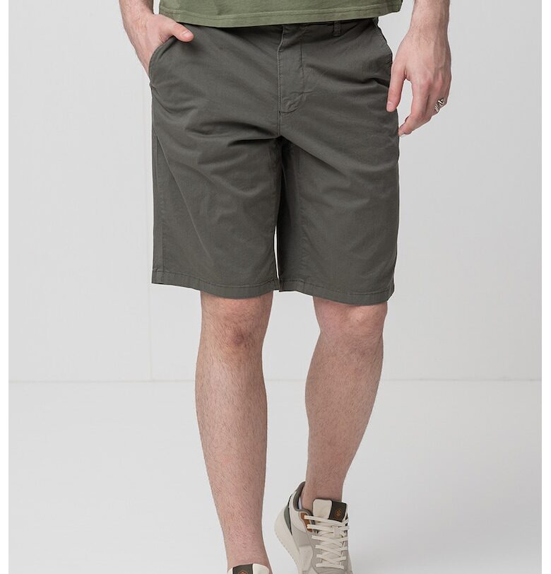 Къс панталон чино със стандартна кройка - Зелени аспержи Lumberjack