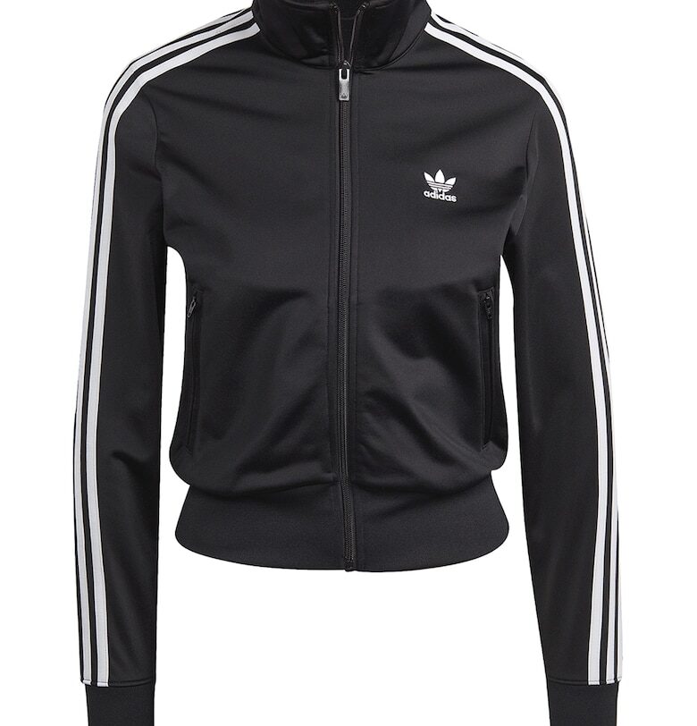 Къс суитшърт Firebird с цип - Бял/Черен adidas Originals