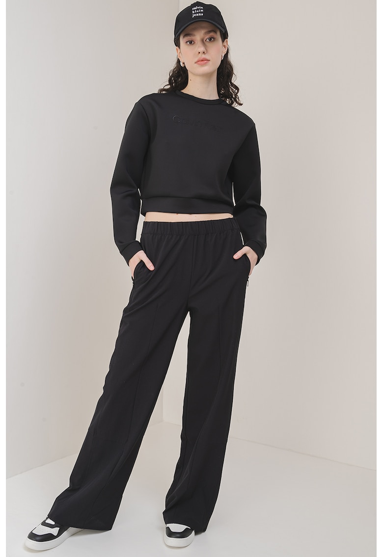 Къс суитшърт с лого CALVIN KLEIN