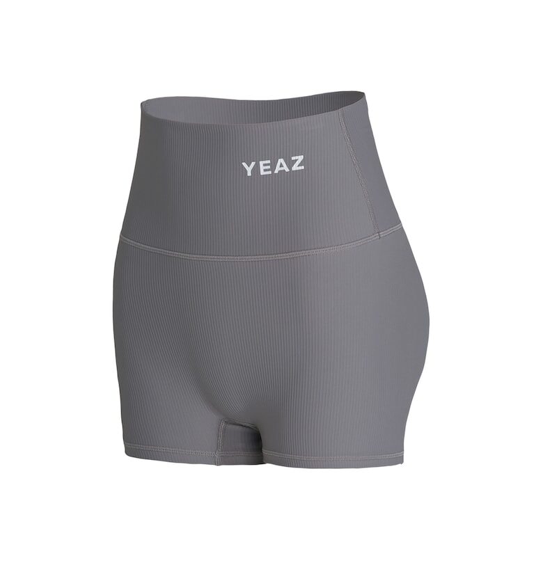 Къс фитнес клин с висока талия - Сив YEAZ