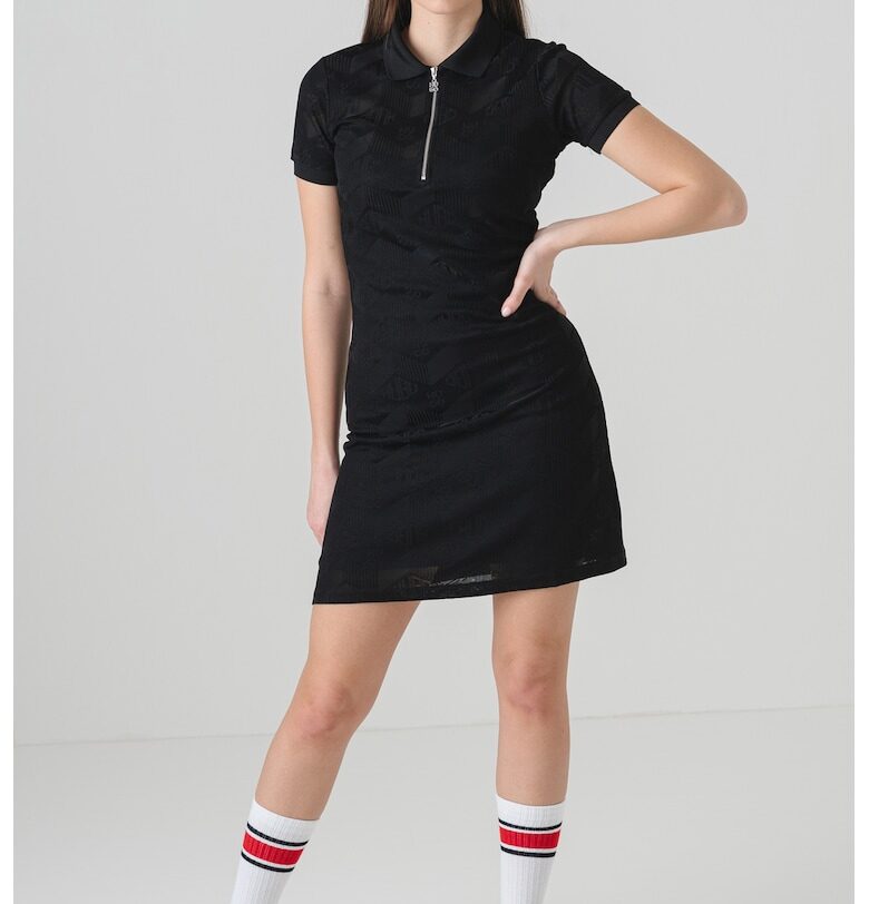 Къса вталена рокля - Избеляло черно HUGO