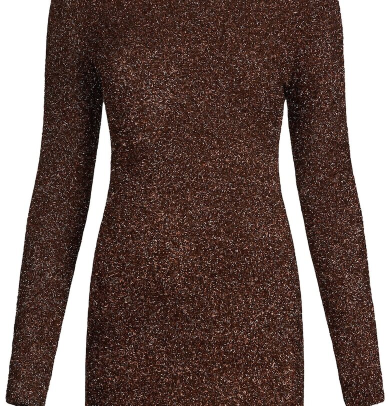 Къса вталена рокля - Тъмнокафяв Liu Jo