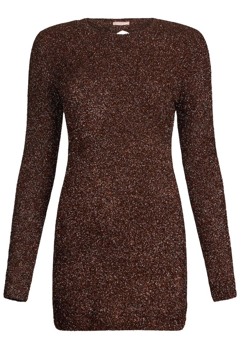 Къса вталена рокля - Тъмнокафяв Liu Jo