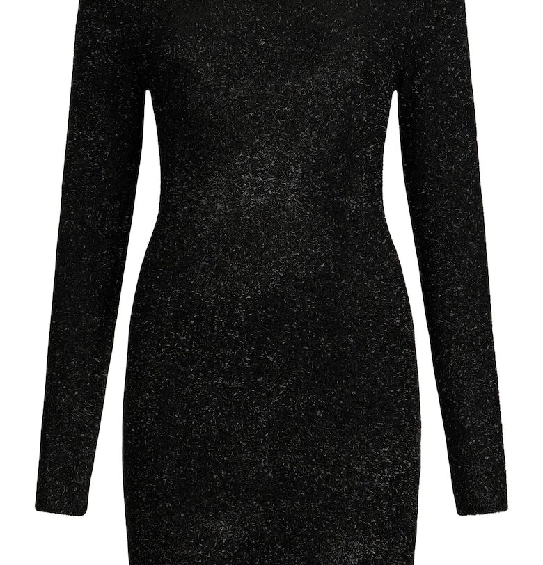 Къса вталена рокля - Черен Liu Jo