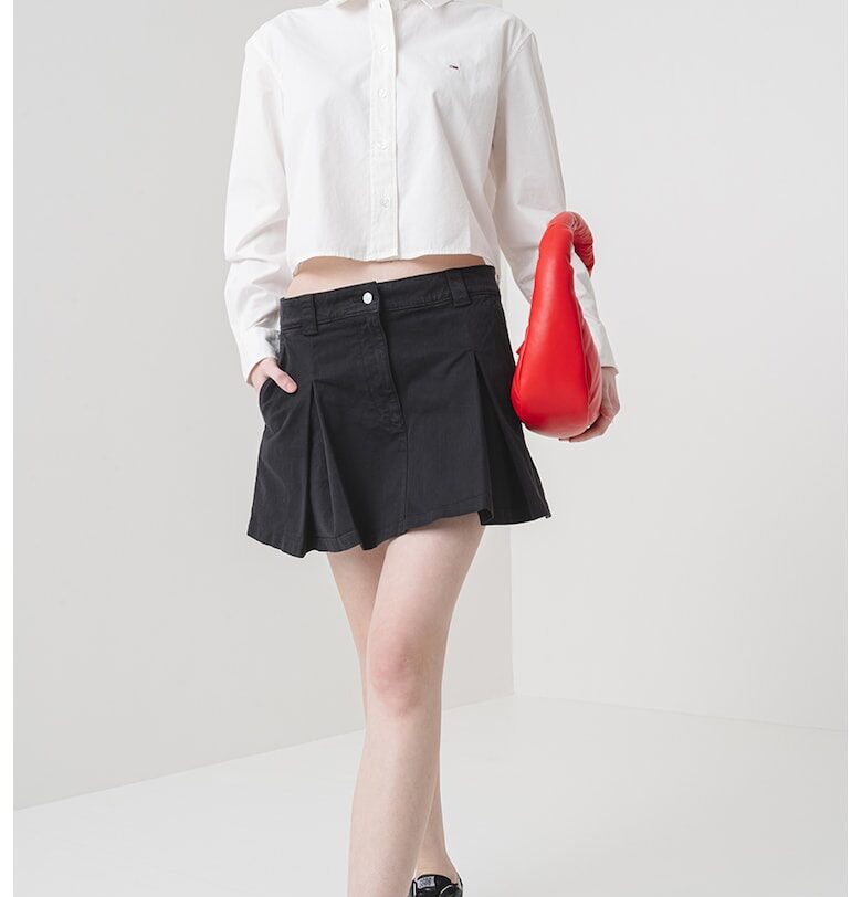 Къса памучна риза Tommy Jeans