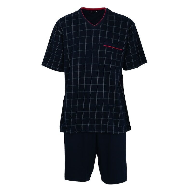 Къса пижама с шпиц - Син GOTZBURG