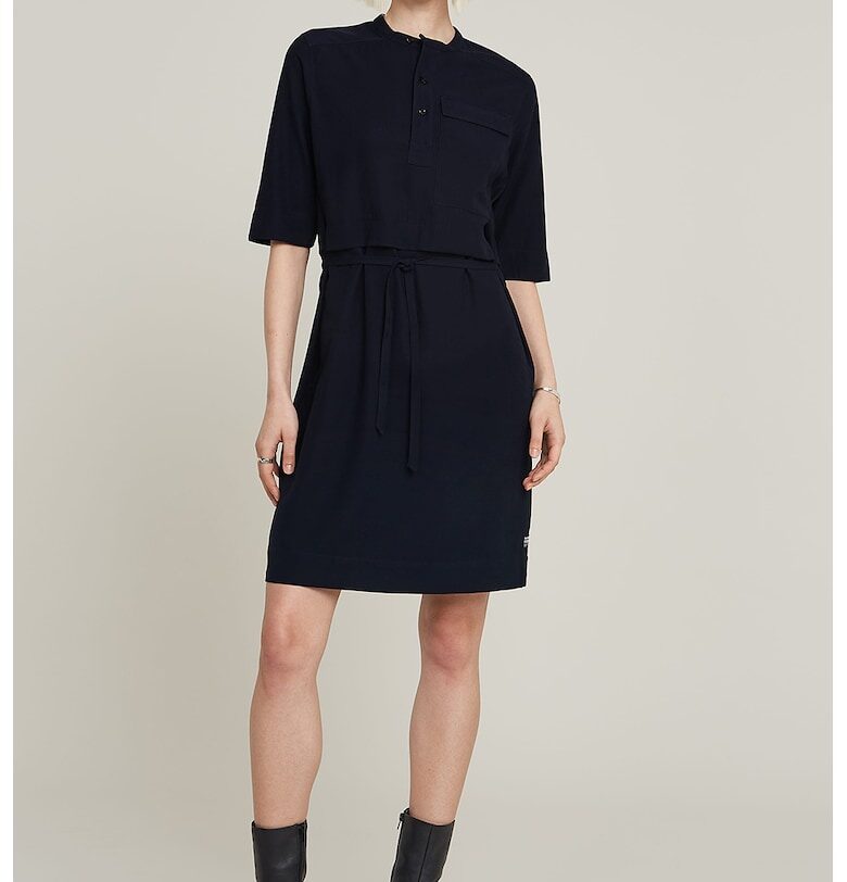 Къса права рокля - Ултрамарин синьо G-STAR