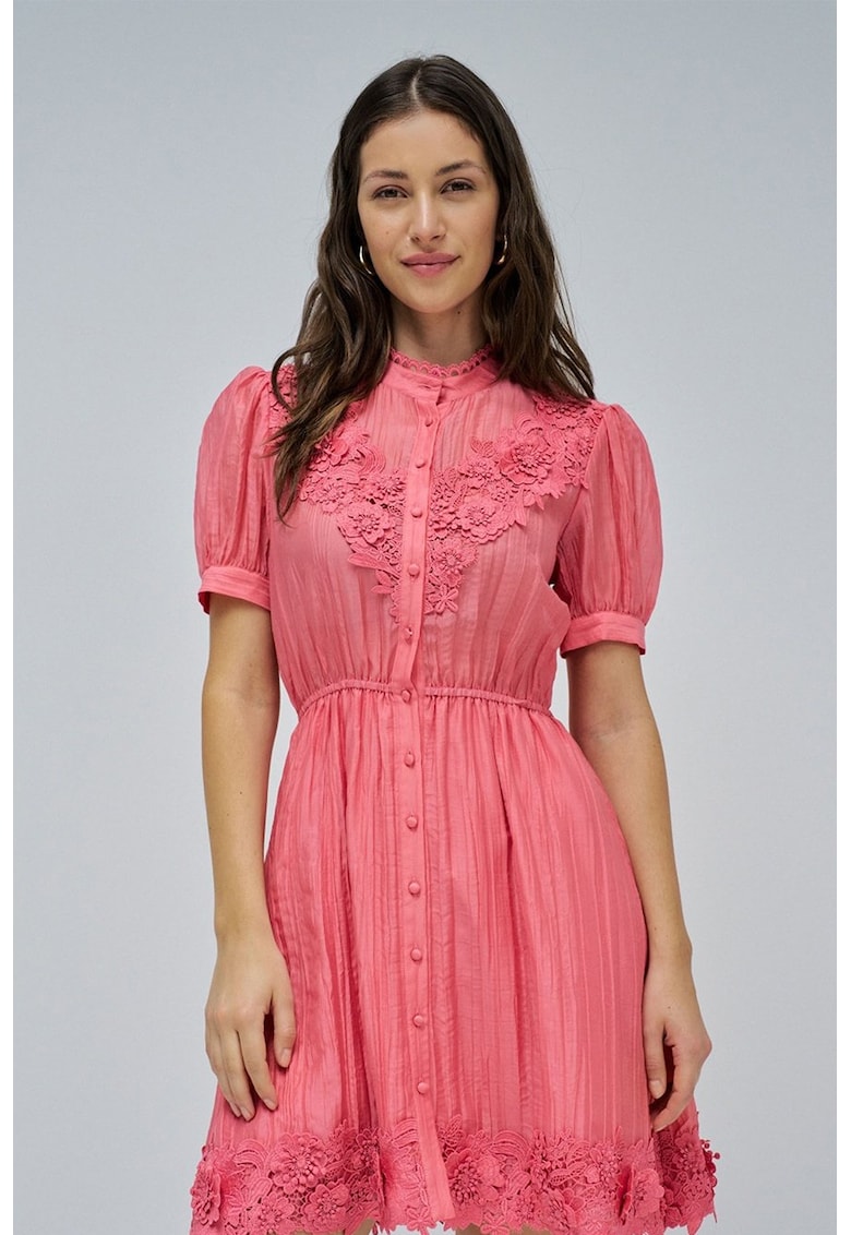 Къса разкроена рокля - Пастелнорозов Salsa Jeans