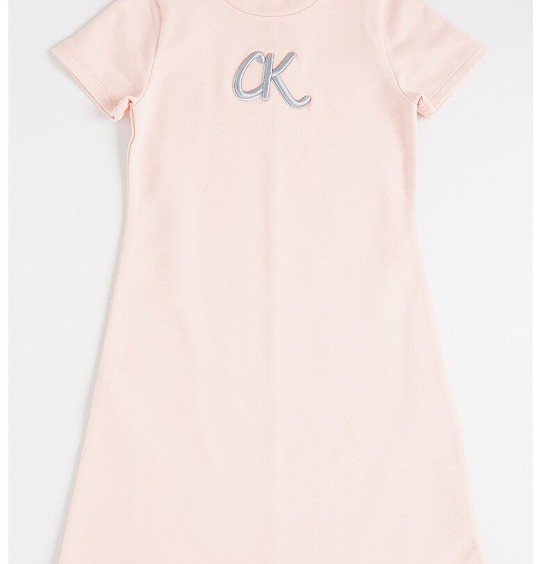 Къса разкроена рокля - Праскова CALVIN KLEIN