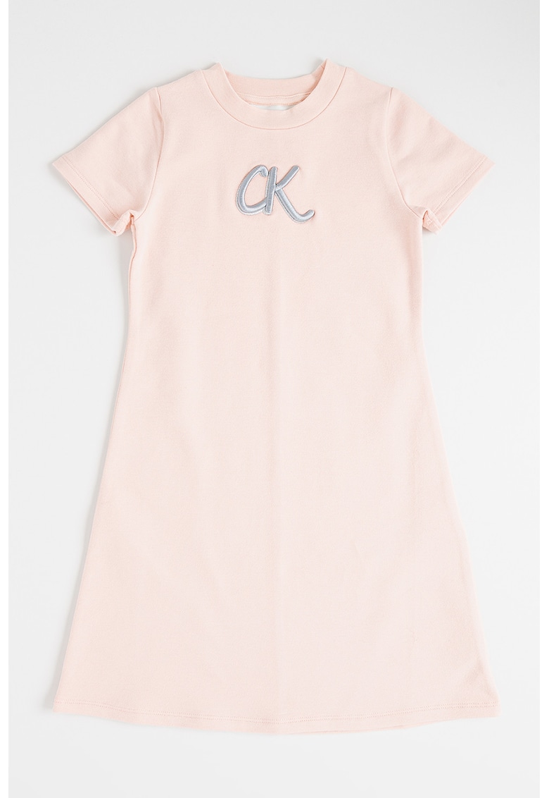 Къса разкроена рокля - Праскова CALVIN KLEIN