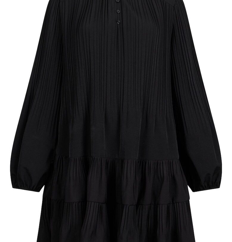 Къса разкроена рокля с дълги ръкави - Черен Liu Jo