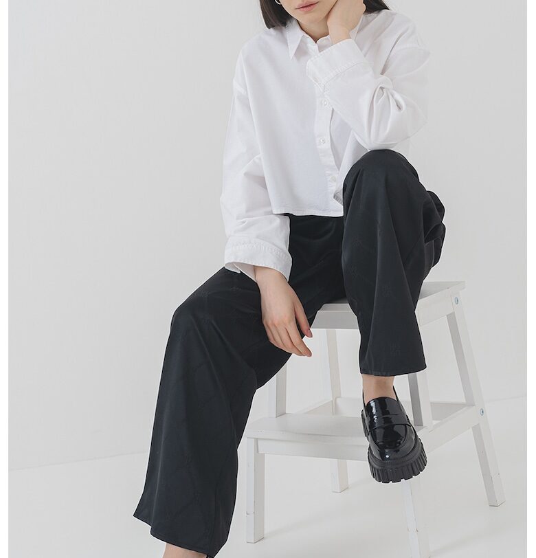 Къса риза Erisa - Бял HUGO