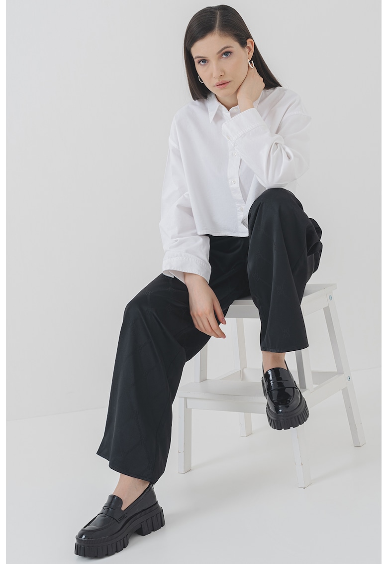 Къса риза Erisa - Бял HUGO