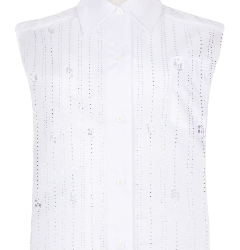 Къса риза без ръкави - Бял Liu Jo