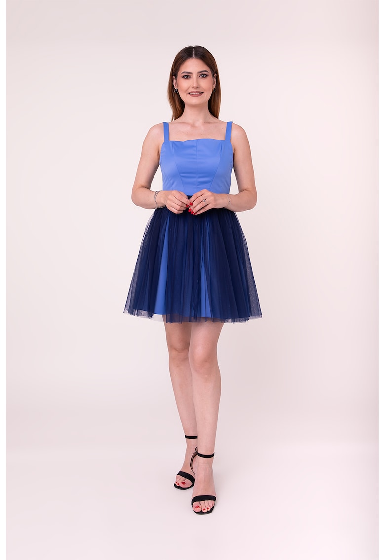 Къса рокля Dark Orchid - Син/Тъмносин Ilona Andreoiu