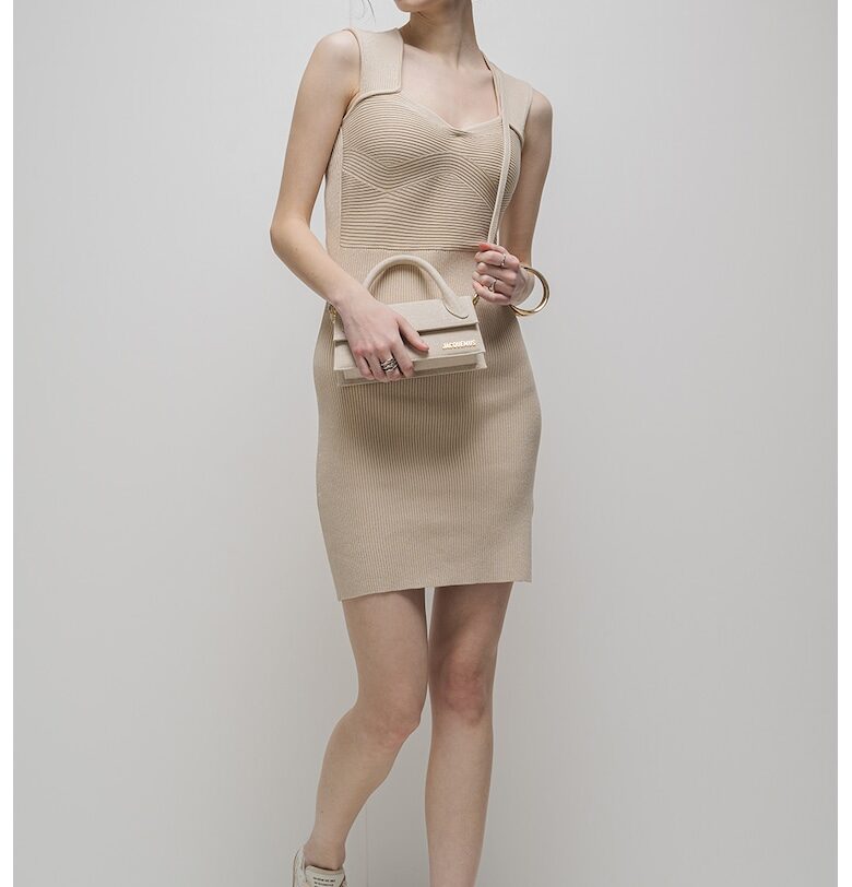 Къса рокля Foberta без ръкави - Бледозелен BOSS