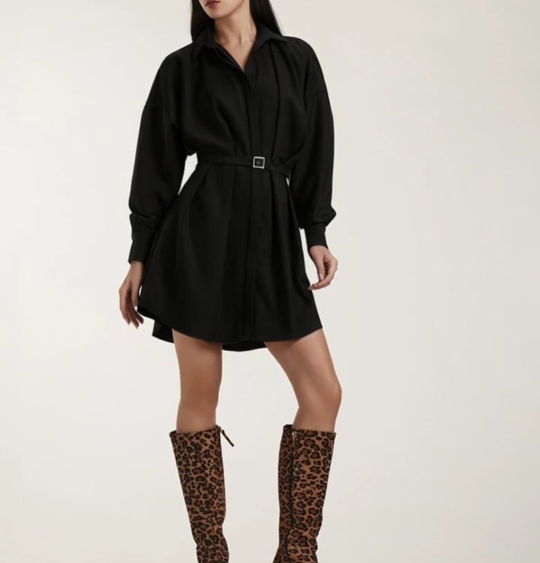 Къса рокля-риза Alina Cernatescu