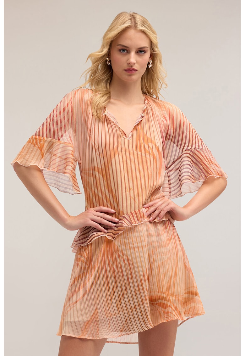 Къса рокля с дипли - Мандарина Motivi