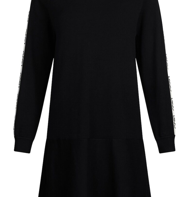 Къса рокля с дълги ръкави - Черен Liu Jo