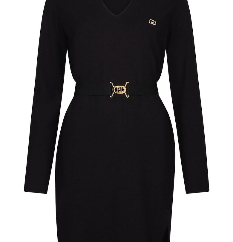 Къса рокля с колан - Черен Liu Jo