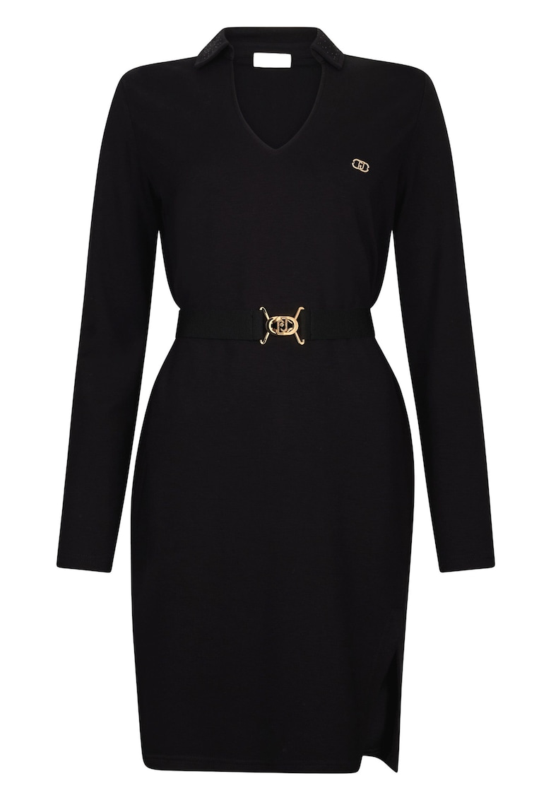 Къса рокля с колан - Черен Liu Jo