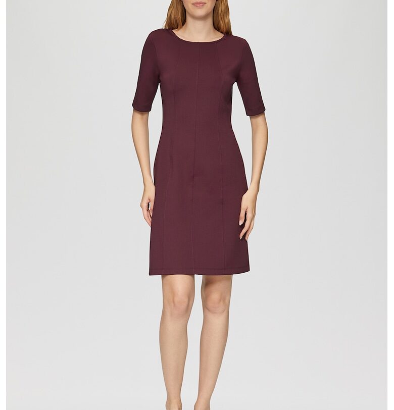 Къса рокля с къси ръкави - Тъмновиолетов sOliver