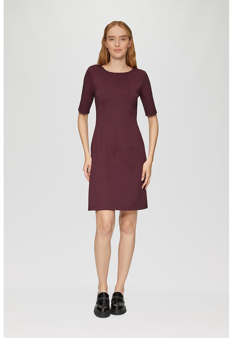 Къса рокля с къси ръкави - Тъмновиолетов sOliver