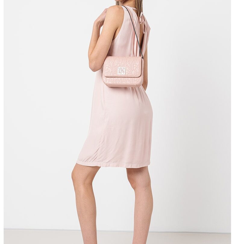 Къса рокля с отвор на гърба - Праскова ARMANI EXCHANGE