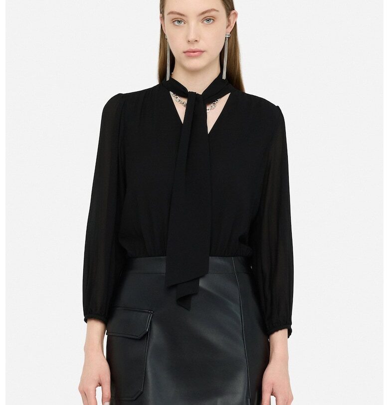 Къса рокля с панделка - Черен Liu Jo