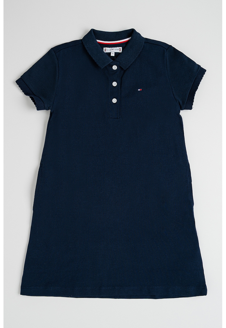 Къса рокля с яка - Ултрамарин синьо Tommy Hilfiger