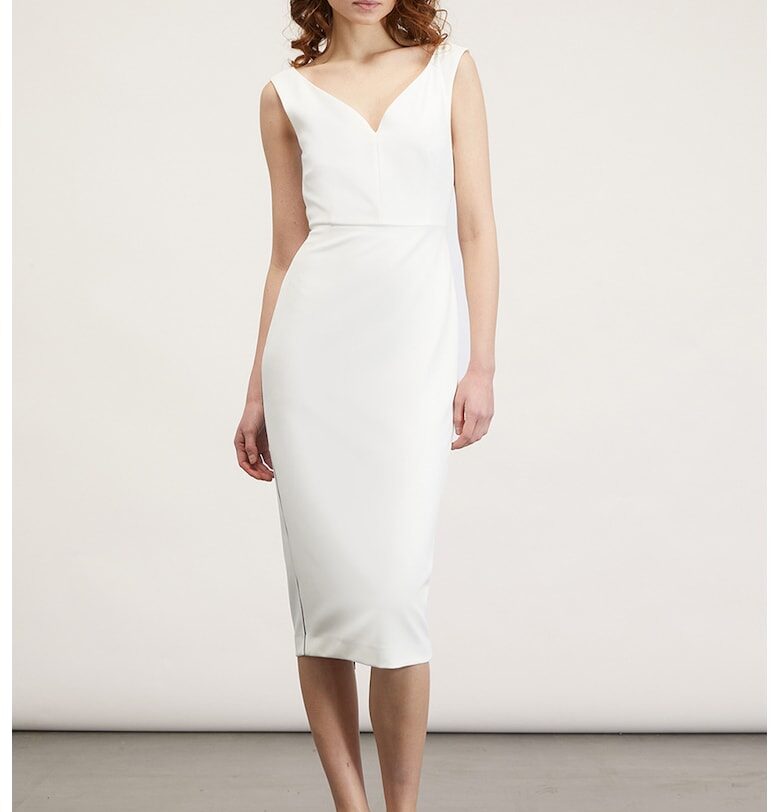 Къса роля със застъпено деколте - Бял Motivi