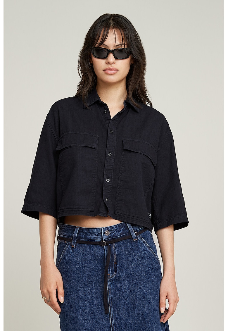 Къса свободна риза - Черен G-STAR