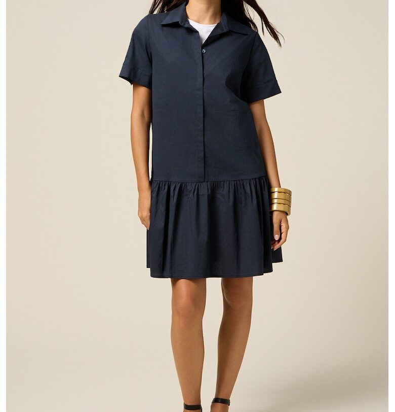 Къса свободна рокля - Тъмносин Oltre