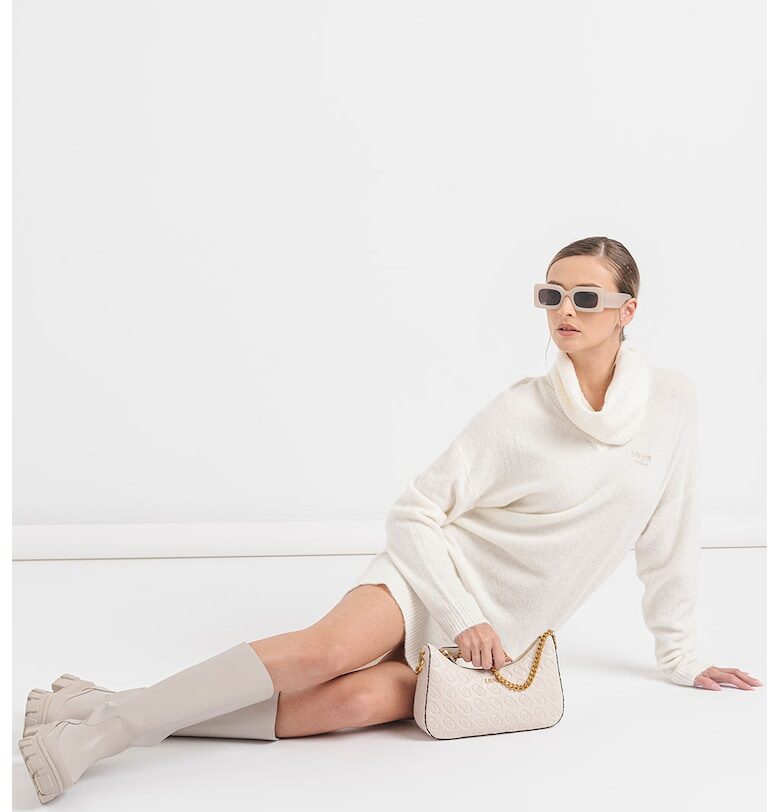 Къса шпиц рокля - Крем Liu Jo