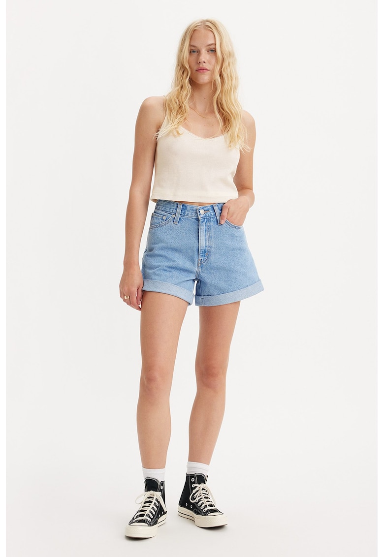 Къси дънки - Светлосин Levis