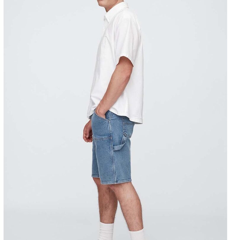 Къси дънки карго - Светлосин GAP