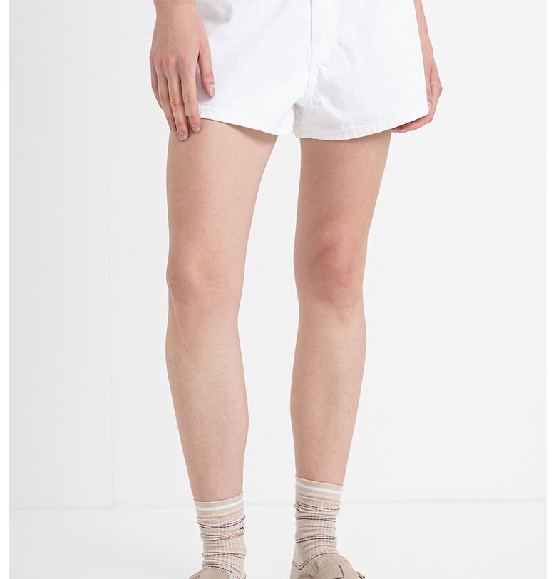 Къси дънки с висока талия - Бял Tommy Hilfiger