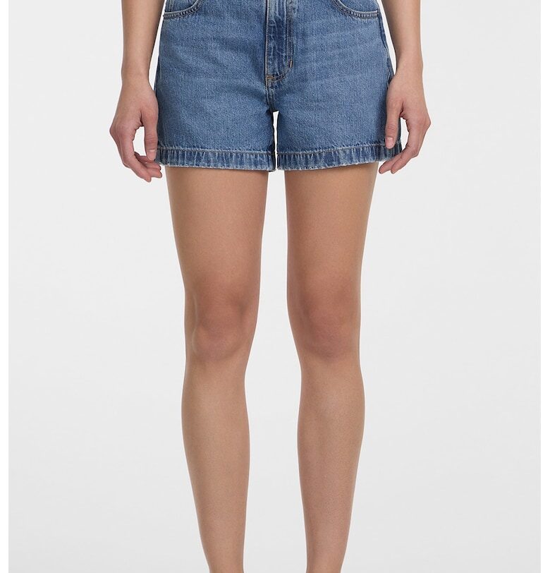 Къси дънки с висока талия - Син GUESS JEANS