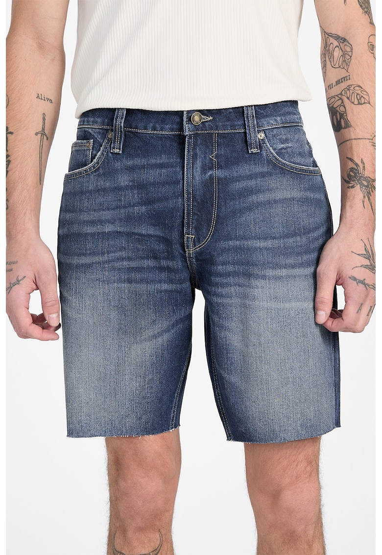 Къси дънки с джобове - Тъмносин GUESS