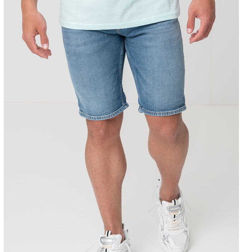 Къси дънки с памук със средна талия Tommy Jeans