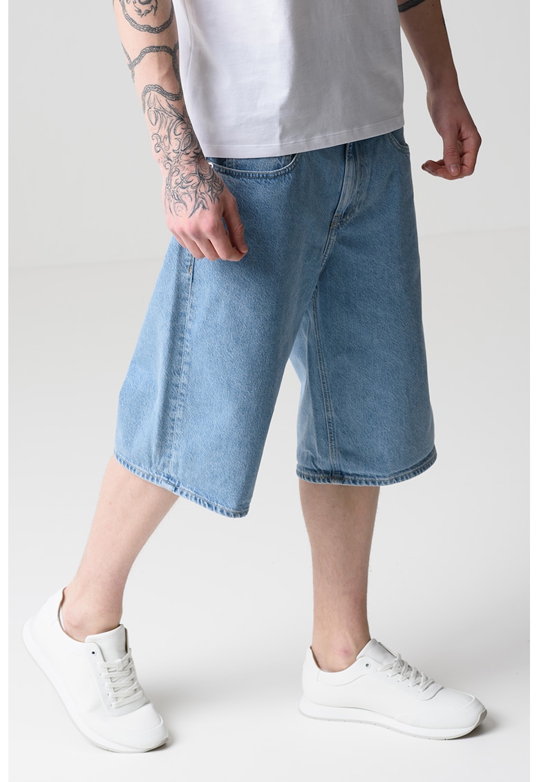 Къси дънки със свободна кройка CALVIN KLEIN JEANS