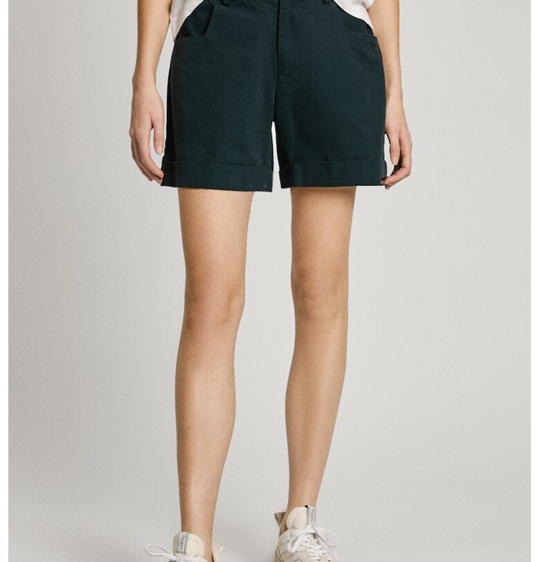 Къси дънки със средна талия - Антрацитно сиво Pepe Jeans London